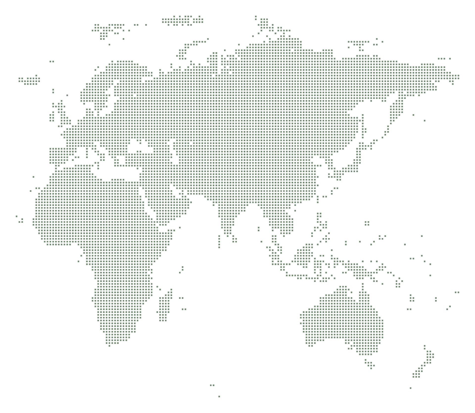 World map showing FINASI Healthcare offices in Dubai, Milan and London